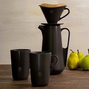 NEW 4 SET RAE DUNN BOUTIQUE COLLECTION POUR OVER COFFEE DRIP MUG PITCHER